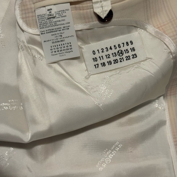 Maison Martin Margiela Cream Sport Coat - Picture 2 of 3